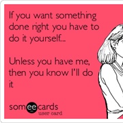 If You Want Something Done Right, You Have to Do It Yourself