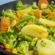 Fried Potatoes Vegetables