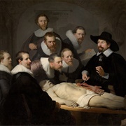 Lekcja Anatomii Doktora Tulpa - Rembrandt (Haga, Mauritshuis)