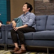 12. Steven Yeun Wears Rolled Up Black Jeans &amp; No Socks