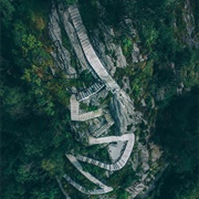 Stairs to Byrampen Viewpoint, Norway