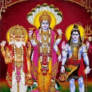 Brahma, Vishnu and Shiva