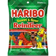 Haribo Sweet & Sour Reindeer Gummies