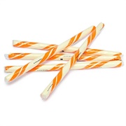 Orange Cream Hard Candy Sticks