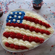 Prantl's Bakery July 4th Foil Cake