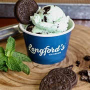 Longford's Ice Cream Mint Oreo Bomb Ice Cream