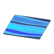 Blue Wavy Rug