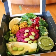 Sweet Potato Falafel Smashed Beets