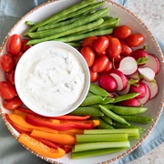 Salad Vegetables & Dip