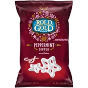 Rold Gold Pretzels Peppermint Dipped Snowflakes