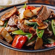 Pork With Chinese Greens