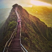 Haiku Stairs in Oahu, Hawaii