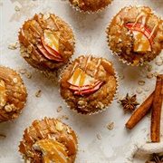 Apple Oatmeal Muffins With Brown Butter Caramel