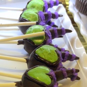 Maleficent Cake Pops