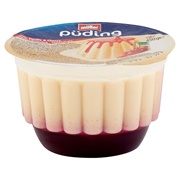 Semolina Pudding With Cherry Sauce