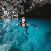 Swim in a Sea Cave
