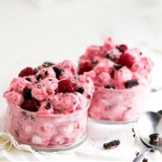 Raspberry Oreo Fluff Dessert Salad