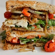 Grilled Pesto Tofu Sandwich