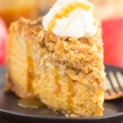 Apple Crisp Pumpkin Cheesecake