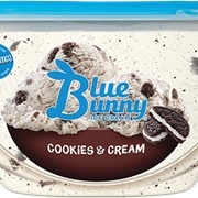 Blue Bunny Cookies Cream