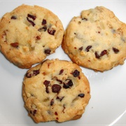 Vegan Cranberry Almond & Chocolate Chip Cookies