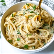 Creamy Vegan Cauliflower Cashew Alfredo