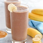 Chocolate Peanut Butter Banana Smoothie
