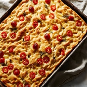 Sea Salt and Rosemary Tomato Focaccia