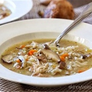 Chicken, Mushroom & Rice Soup