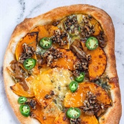 Butternut Squash and Caramelised Onion Pizza