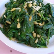 Spinach Pine Nuts Parmesan