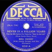 Never in a Million Years - 	Bing Crosby &amp; Jimmy Dorsey