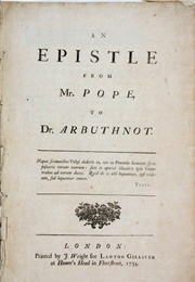 Epistle to Dr Arbuthnot (Alexander Pope)