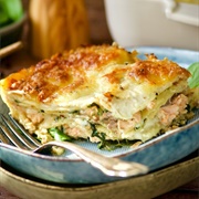 Salmon Spinach Lasagna