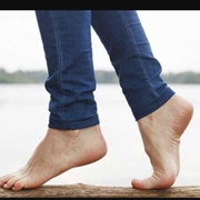 Walked Barefoot Outdoors