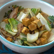 Vegan Miso Soup With Tofu & Bok Choy