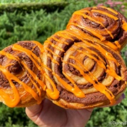 Mickey Halloween Cinnamon Roll