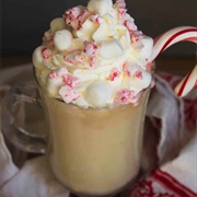 Peppermint Eggnog White Hot Cocoa