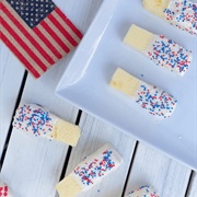 4th of July Chocolate Dipped Pound Cake Sticks