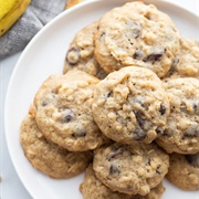 Banana Walnut Chocolate Chip Cookie