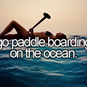 Go Paddle Boarding on the Ocean