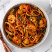 Japanese King Prawn Udon