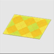 Yellow Argyle Rug