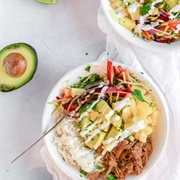 Pulled Pork Burrito Bowl
