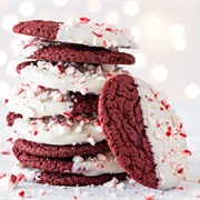 Red Velvet Peppermint Cookies