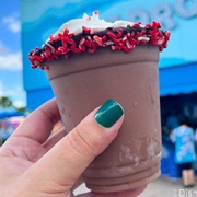 Spiked Frozen Peppermint Hot Chocolate