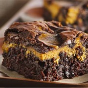 Pumpkin Swirl Brownie