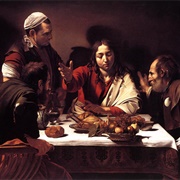 Wieczerza W Emmaus - Caravaggio (Londyn, National Gallery)