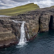 Bøsdalafossur Waterfall, Faroe Islands