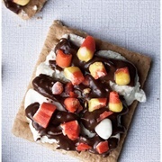 Halloween Candy Corn Smores